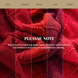 BATTILO HOME Christmas Decor Red Throw Blanket for Couch, Boho Bed Throws for Foot of Bed, Decorative Red Throws for Sofa Living Room, 50"x60" BATTILO HOME