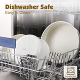 SENSARTE 17 Piece Pots and Pans Set, Nonstick Detachable Handle Cookware, Induction Kitchen Cookware Set with Removable Handle, Healthy Non Stick RV Cookware, Dishwasher ＆ Oven Safe, PFOA Free (White) SENSARTE