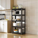 CBCNWR 63''H Garage Storage Shelves, 1600LBS Steel Heavy Duty Storage Shelves, Adjustable 5-Tier Metal Shelf Rack, Heavy Duty Shelving for Garage,Warehouse,Basement,Pantry–Black 23" W x15.7 D x63 H CBCNWR