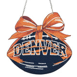 Rertcioph Football Diamond Art Hanging Kit for Adults, DIY Acrylic 5D Diamond Painting Hanging Ornament for Denver Home Wall Decor and Gift Rertcioph