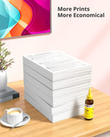 WOKOK Refill Ink Kit for HP 67 67XL 63 63XL 65 65XL 61 61XL 950 950XL 951XL 902XL 952XL Ink Cartridges, 100ML x 5 Bottles with Syringes (2 Black 1 Cyan 1 Magenta 1 Yellow) WOKOK