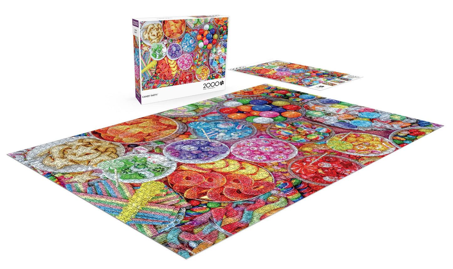 Buffalo Games - Candy Party! - 2000 Piece Jigsaw Puzzle - WoodArtSupply