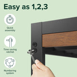 ZINUS Kai Bamboo and Metal Platform Bed Frame with Headboard, No Box Spring Needed, Easy Assembly,King, Brown Zinus