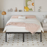 Yicensen 14 Inch Queen Bed Frame Heavy Duty Rounded Corner Legs Platform Bed Frame Queen Size, Easy Assembly, Noise Free, No Box Spring Needed, Black. Yicensen