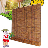 Patio Shades Roll Up Outdoor Bamboo Blinds for Outdoor Patio Bamboo Roll Up Shades, Bamboo Shades for Patio Outdoor Blinds for Porch Bamboo Roll Up Blinds 33×59in（W×H） Brown OCAZI