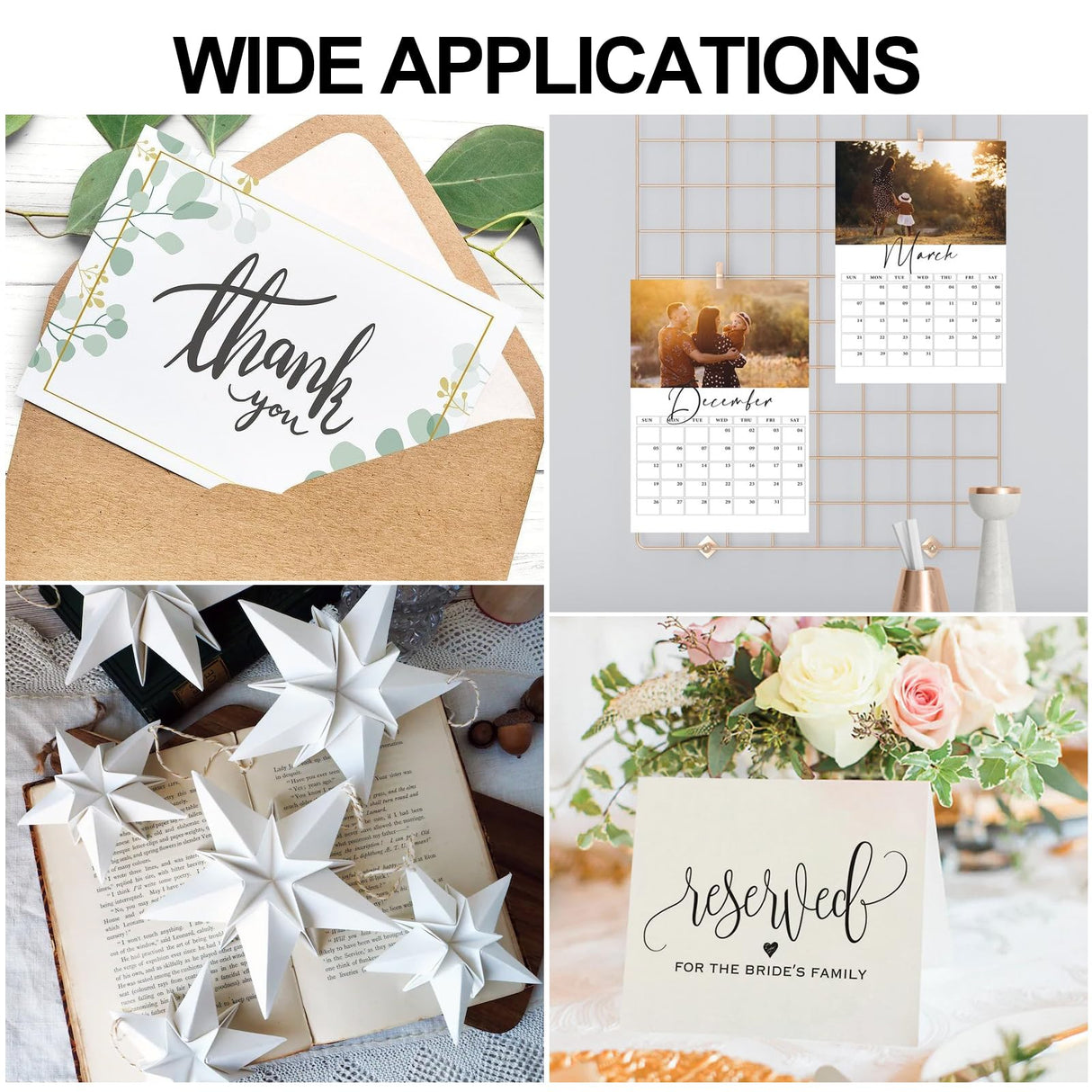 White Cardstock 8.5 x 11, 230gsm Cover Cardstock Paper, 85 Lb Heavy Card Stock for Printer, Card Stock Paper for Invitations, Scrapbooking, Crafts, Diy Cards, Decoration, Drawing (30 Sheets) Joyberg