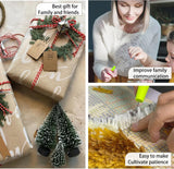 MIAOLLUN Hummingbird Flower Latch Hook Kits for Adults Kids, DIY Bird Pre-Printed Canvas Rug Cushion Making Craft Embroidery Crochet Yarn Kit 52X38cm MIAOLLUN