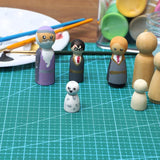 Bright Creations Wood Peg Dolls, Wooden Figures (1.1 Inch, 50-Pack) Bright Creations