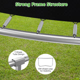 Lyromix 12FT Trampoline with Slide and Swings, Large Outdoor Trampoline with Basketball Hoop, Ladder, Light and Net, Capacity for 5-7 Kids and Adults Lyromix