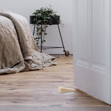 Small Wooden Door Stop Stopper Wedge, 4 Pack Soild Wood Non-Slip Doorstop Wedge with Sturdy and Durable, Security Door Stopper Fit for Bottom of Door On Tile, Concrete, Carpet, Wooden Floor (4 Pack) Homakover