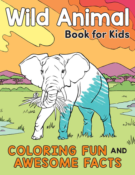 Wild Animal Book for Kids: Coloring Fun and Awesome Facts (A Did You Know? Coloring Book) WoodArtSupply