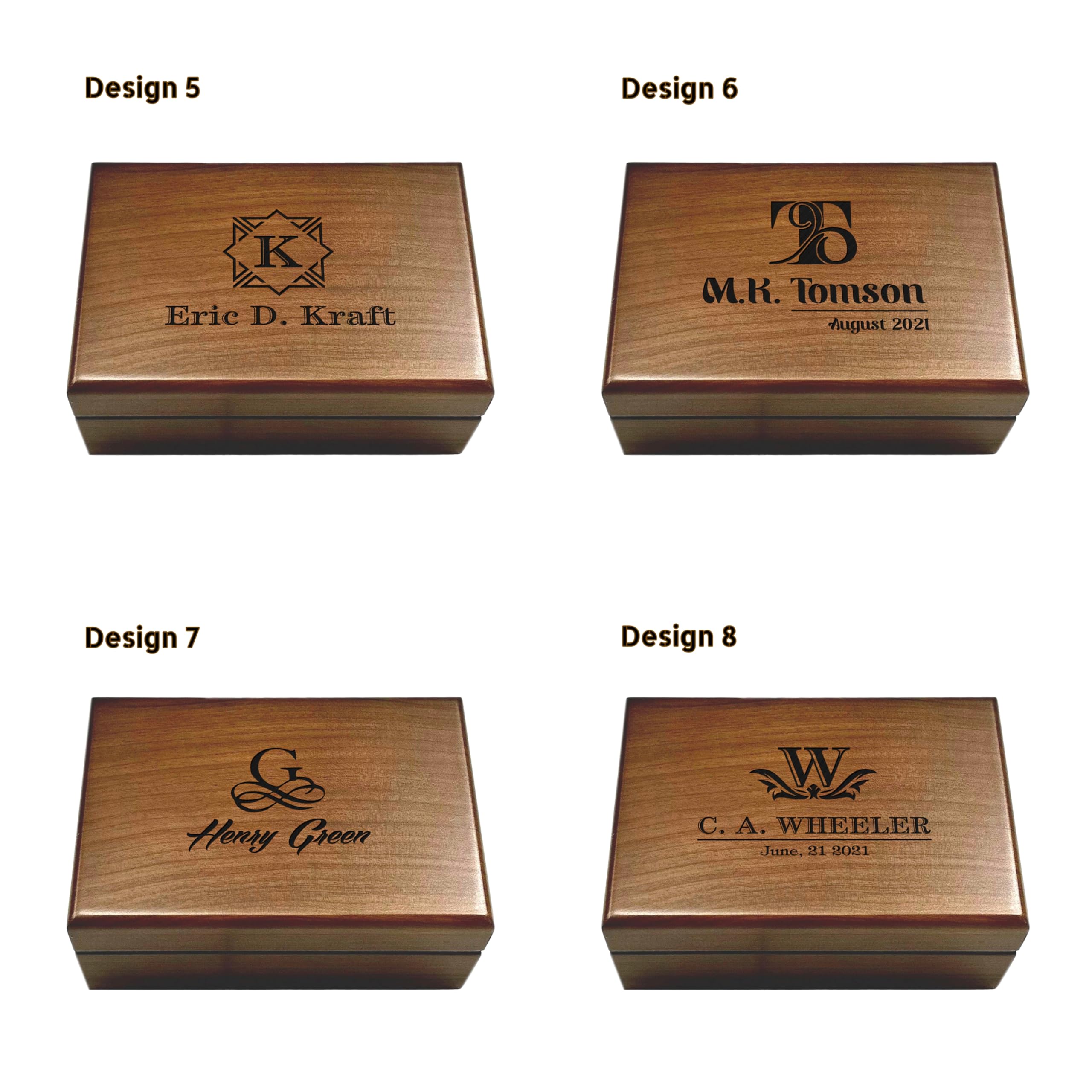 Personalized Keepsake Box Walnut Wooden Memory Box - Thumbnail 5