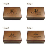 Personalized Keepsake Box | Walnut Wooden Memory Box Gift for Anniversary, Wedding, Valentine, Birthday, Baby Shower, Groomsman | Handmade Keepsake Generic