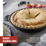 Camp Chef Cast Iron Pie Pan - True-Seasoned Cast Iron Pie Dish for Cooking & Camping Accessories - 10" Camp Chef