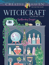 Creative Haven Witchcraft Coloring Book: Spellbinding Designs (Adult Coloring Books: Fantasy) WoodArtSupply