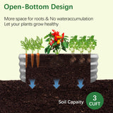 Mycovire 2PCS 2X2X1 Round Galvanized Garden Bed kit for Vegetables/Herbs/Flowers Mycovire