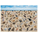 Beach Cat Puzzle 1000 Piece Puzzle for Adults, Cat Puzzles for Adults Animal Jigsaw Puzzle, Kitty Pooping Puzzle as Funny Gag Home Decor BBOLDIN