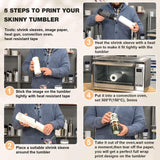 5x10 Inch Sublimation Shrink Wrap Sleeves, White Sublimation Shrink Wrap for Tumblers, Mugs, Cups and More, 60 Pcs Sublimation Shrink Film rebucas