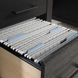 Sauder® Summit Station 66" W Executive Computer Desk, Raven Oak Sauder