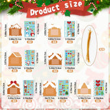 28 Pack Christmas Picture Frame Craft Kits for Kids, Xmas DIY Gingerbread House Candy Photo Craft Christmas Hanging Frame Ornaments for Xmas Tree Holiday Art Decorations Home Class Game Activities GuassLee