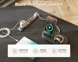 Coleshome L Shaped Computer Desk 66" with Power Outlet & Storage Shelves, Corner Sturdy Writing Desk Workstation, Modern Wooden Office Gaming Desk, Wood & Metal, Black Coleshome