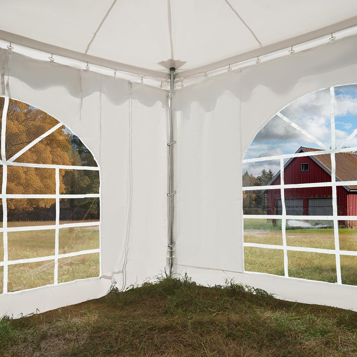 Quictent 20x20 Fire Retardant Pole Tents Heavy Duty Party Tents PVC Vinly Wedding Party Canopy with Carry Bags Quictent