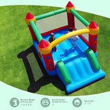 WeeOneKids Air Bounce House, Inflatable Bouncer with Air Blower and Slide, Jumping Family Backyard Bouncy Castle with Extra Thick Material weeonekids