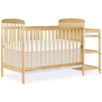 Dream On Me Anna 4-in-1 Full Size Crib and Changing Table Combo, Natural