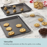 Chicago Metallic Professional Non-Stick Cookie and Jelly-Roll Pan Set with Cooling Rack, 17 by 12.25 Inches Chicago Metallic