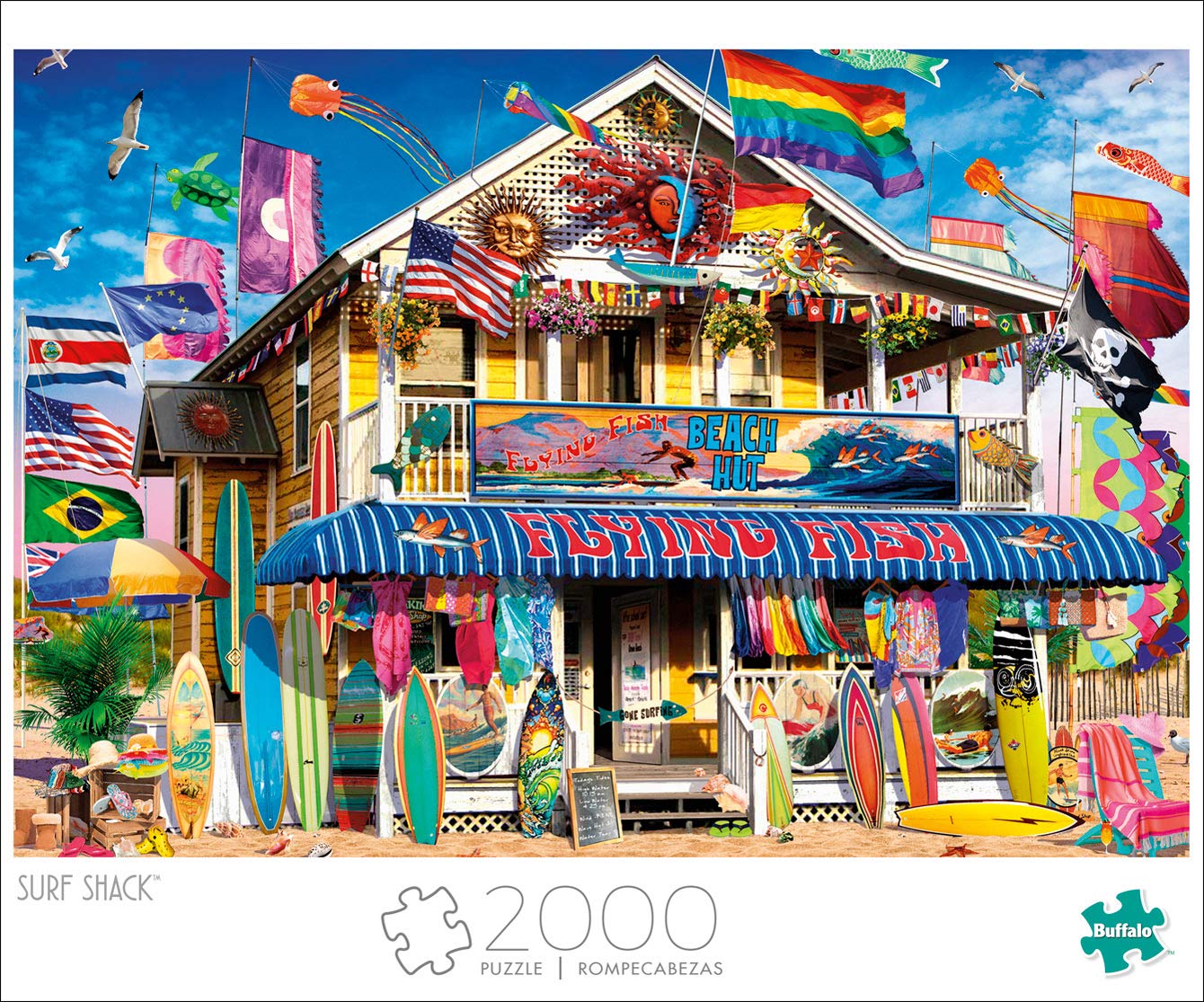 Buffalo Games - Surf Shack - 2000 Piece Jigsaw Puzzle - WoodArtSupply