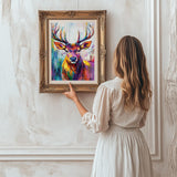 Deer Diamond Art Painting Kits for Adults Beginners, 5D Elk Diamond Dot Art Kit, Full Round Drills Animal Gem Art Paint by Diamonds,Moose DIY Crafts for Home12 x 16 Inches DIYDECORFUN