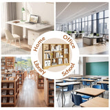 Vividwood 10-Cube Storage Organizer &TV Stand with Adjustable Shelf, Farmhouse Cube Bookcase with Fluted Front Trim for Living Room, Bedroom & Home Office – Rustic Brown Vividwood