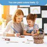 ROBOTIME 3D Puzzles for Adults Model Kits for Adults Hobbies for Men/Women Rotating Starry Night Wooden Puzzle Music Box AMK51 ROBOTIME