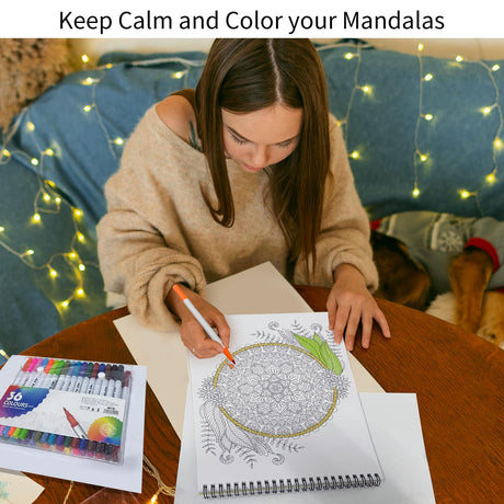 Jadeso Mandala Coloring Book for Adults - 30 Original Mandala Patterns and Designs, Adult Coloring Book Spiral Bound, Coloring Books for Adults Relaxation, Thick Smooth Paper(120gsm) Jadeso