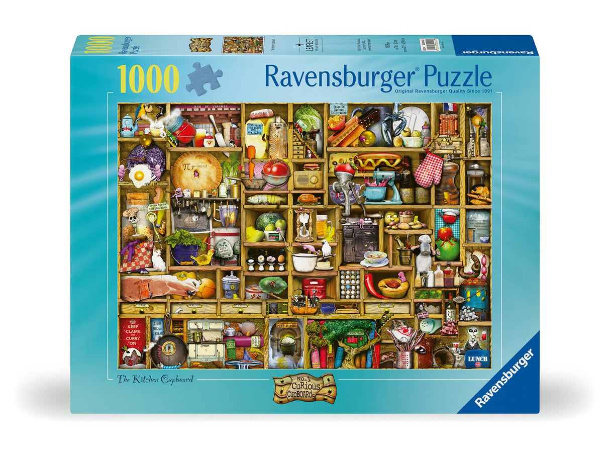 Ravensburger Kitchen Cupboard 1000 Piece Jigsaw Puzzle for Adults - 12000652 - Handcrafted Tooling, Made in Germany, Every Piece Fits Together Perfectly Ravensburger