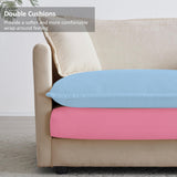 GNIXUU Deep Seat Sectional Sofa, 76.7" Comfy Cloud Couch loveseat with Ottoman, Modern Chenille Love Seat Upholstered Modular Couch Sleeper for Living Room, Apartment, Studio, Office(Camel). GNIXUU