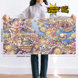 Puzzles for Adults 1000 Pieces, MOMIBOOK Jigsaw Puzzles of Chinese Village Town Cat, Painting Image 81.3x40.6cm(32"x16") Toys & Game Puzzle, White Elephant Choices, Birthday Puzzle Funny Choices MOMIBOOK