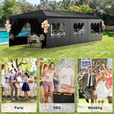 Party Tent 10x30 Outdoor Wedding Tents for Parties, Heavy Duty Canopy Event Tents for Parties Gazebo Shelter with 8 Removable Sidewalls Waterproof Party Wedding BBQ Events Tent Shelter susici