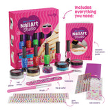 Nail Art Studio for Girls - Birthday Gift - Nail Polish Kit for Kids Ages 7-12 Years Old - Girl Gifts Ideas - Gift Set - Girly Stuff - Polish, Pens, Glitter, Stickers, Gems, Filer - 8 9 10 11 12 Year Pretty Me