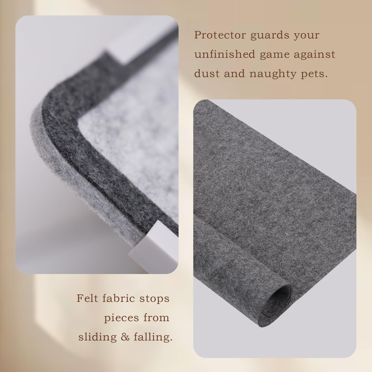 1500 Pieces Jigsaw Puzzle Board, Foldable Puzzle Mat with Non-Slip Surface & 6 Sorting Trays, 36.6" x 25.2"Portable Jigsaw Board with Dustproof Cover Puzzle Pad Jigsaw Saver for Adults