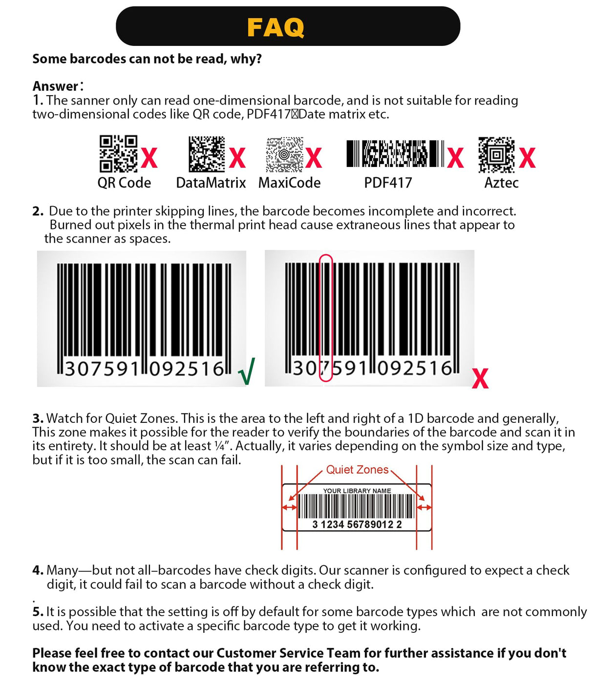 NADAMOO Wireless Barcode Scanner 328 Feet Transmission Distance USB Cordless 1D Laser Automatic Barcode Reader Handhold Bar Code Scanner with USB Receiver for Store, Supermarket, Warehouse NADAMOO