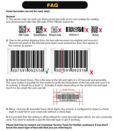 NADAMOO Wireless Barcode Scanner 328 Feet Transmission Distance USB Cordless 1D Laser Automatic Barcode Reader Handhold Bar Code Scanner with USB Receiver for Store, Supermarket, Warehouse NADAMOO