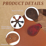 GGSTDDUP 8 Pcs Leather Magnetic Bookmarks,Retro Magnetic Bookmark Holder,Double-Sided Magnetic Buckle for Wallet,PU Leather Bookmark Gift Suitable for Reading Lovers(Dark Colour) GGSTDDUP