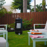 Grill Boss 4 Tier Vertical Freestanding Charcoal Smoker Portable BBQ Grill with Temperature Gauge for Outdoors, 564 Square Inch Cooking Area, Black GRILLBOSS