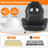 PayLessHere Gaming Chair Ergonomic Office Chair Computer Chair with Lumbar Support Ergonomic Pu Leather Adjustable Height Executive Chair for Women Men and Adults (Classic, Black) PayLessHere