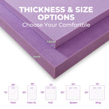 BDEUS 2 Inch Gel Memory Foam Mattress Topper Ventilated Soft Pressure Relieve Mattress Pad, Breathable Bed Topper, CertiPUR-US Certified, Twin Size BDEUS