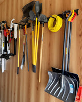 PIYILO 64 inches Garage Tool Organizer Wall Mount, Heavy Duty Garden Tool Organizer Rack, Hanging Storage Organization Racks Holder with 10 Hooks, for Lawn Tools, Shovel, Shed PIYILO