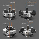 Wood Lathe Chuck 3 Inch 3 Jaw,Self-Centering Lathe Chucks for Woodturning with 1 x 8TPI Thread,for Woodworking Lathe Tools HAowosi