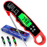 Meat Thermometer Digital, IP67 Waterproof Food Thermometer for Cooking and Baking, Instant Read Meat Thermometer with Backlight, Hold Function & Magnet for Kitchen, Beef, Grill, BBQ, Candy, Turkey PAWPRO
