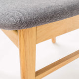 Christopher Knight Home Heather Mid-Century Modern Dining Chairs (Set of 4), Dark Gray, Natural Oak Christopher Knight Home